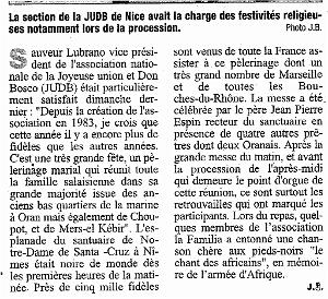 JUDB NIMES 15  OCTOBRE  2006 LA PRESSE 01